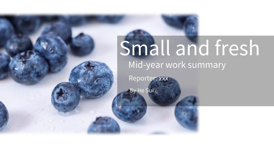 air general work report blueberry Template For Google Slides And Powerpoint -page 0