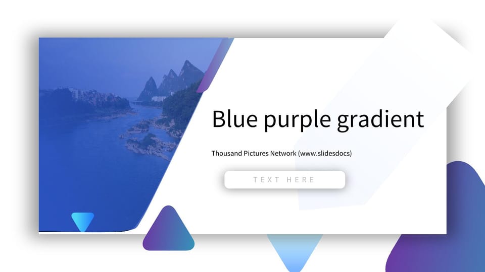 blue and purple gradient work report Template For Google Slides And Powerpoint -page 0