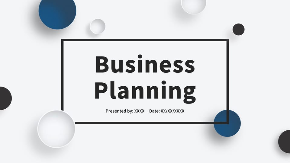 blue atmosphere plan magnificent simple Template For Google Slides And Powerpoint -page 0