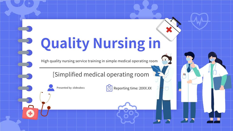 Medical operating room quality nursing service training Template For Google Slides And Powerpoint -page 0