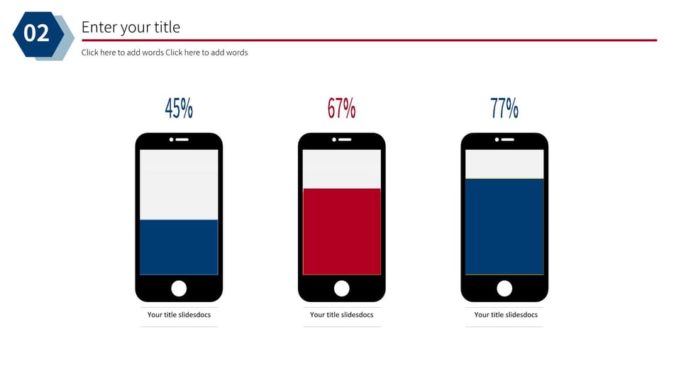 red and blue simple work report Template For Google Slides And Powerpoint -page 9