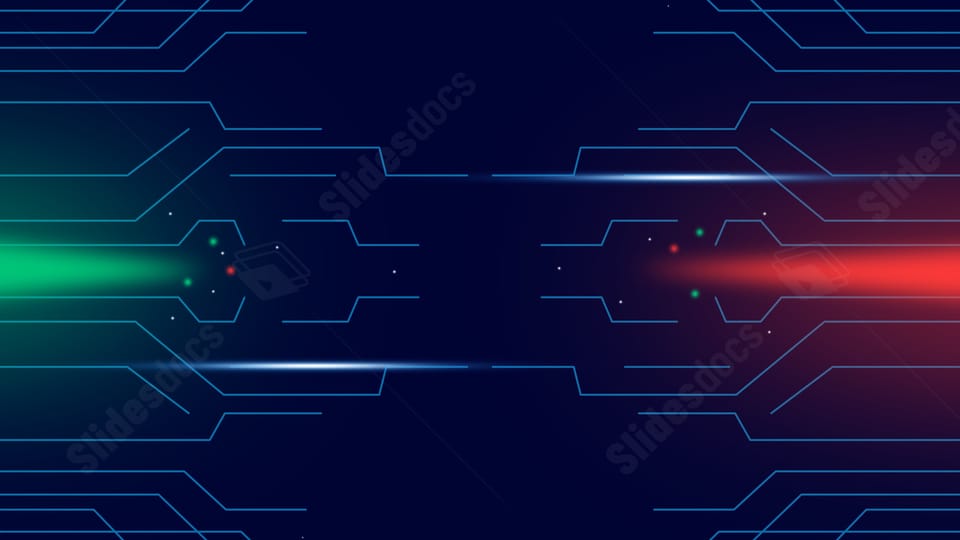 technology business stereoscopic abstract white modern powerpoint background
